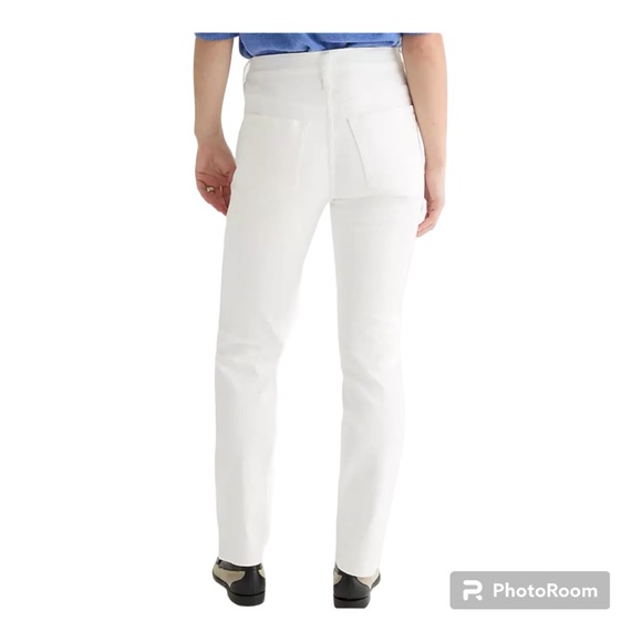 J.Crew 9” Vintage Slim-Straight Mid-Rise White Demin Jeans Size 29 - Picture 2 of 15